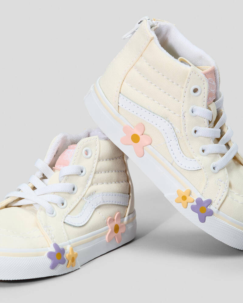 Vans Toddlers' Sk8-Hi Zip Flower Shoes for Womens