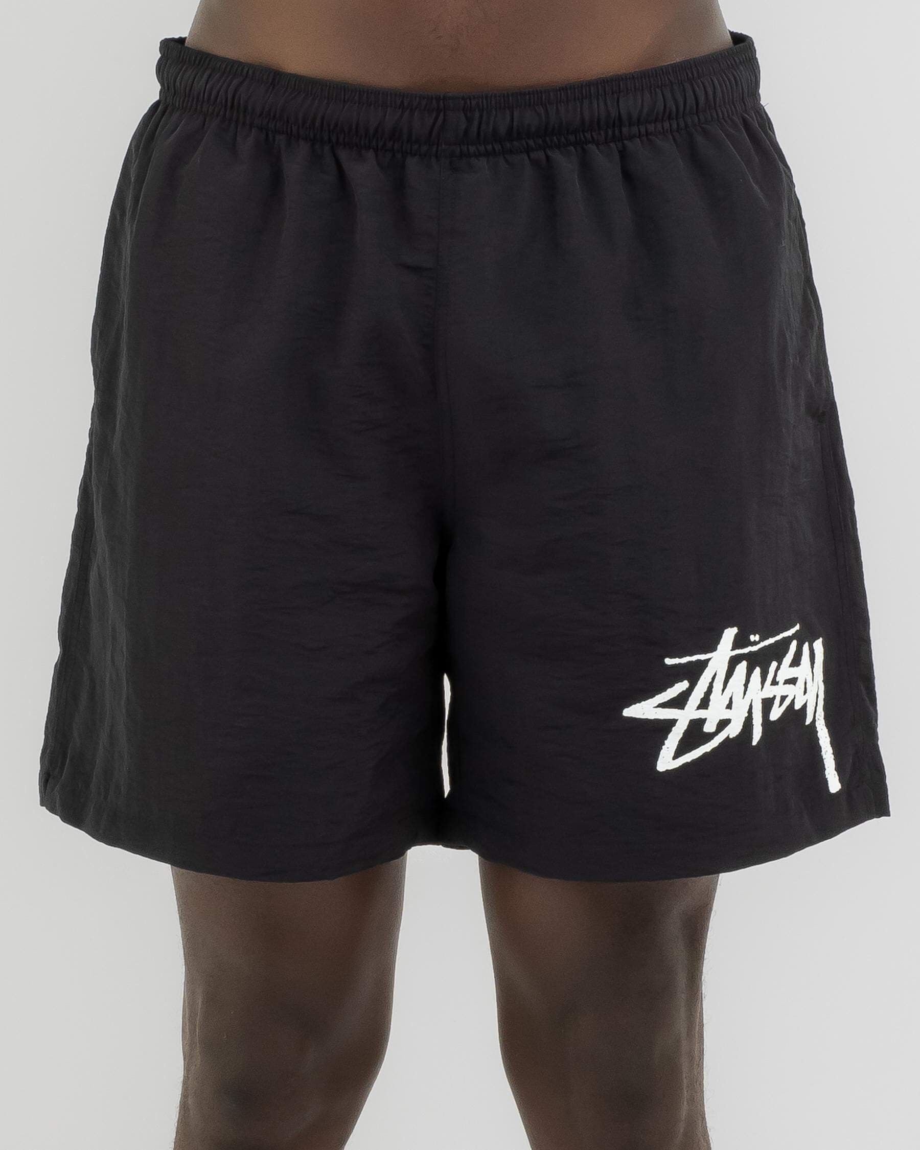 Stussy beach discount shorts black