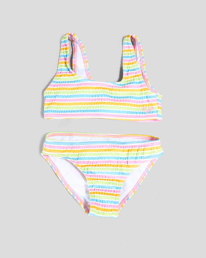 Toddlers' Mirage Stripe Bralette Bikini Set