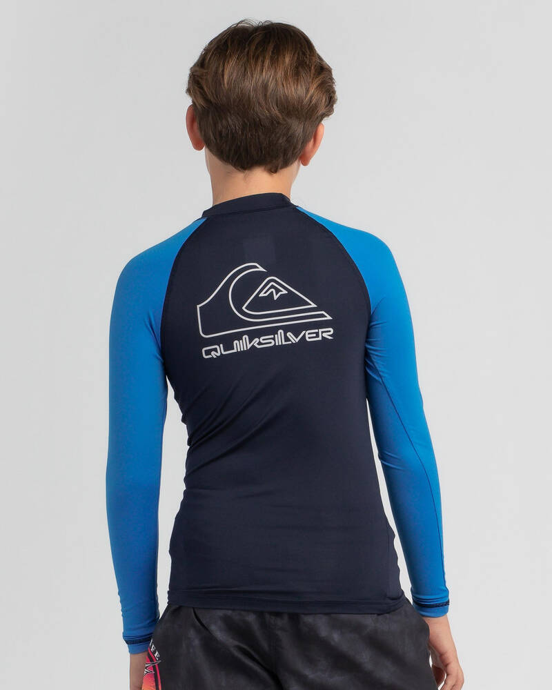 Quiksilver Boys' On Tour Long Sleeve Rash Vest for Mens