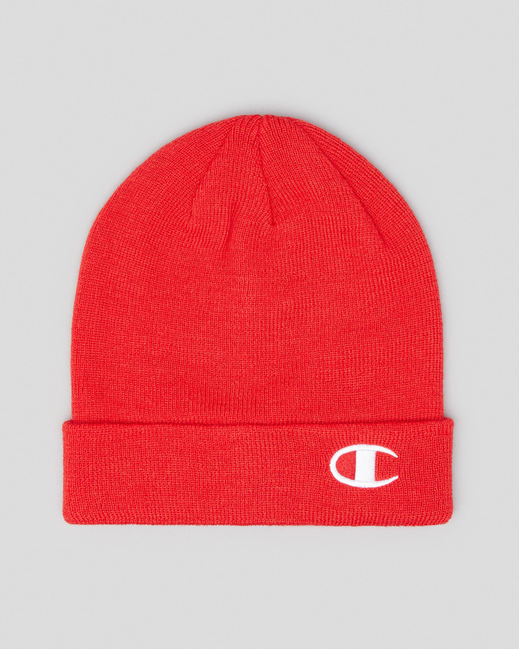 red beanie champion