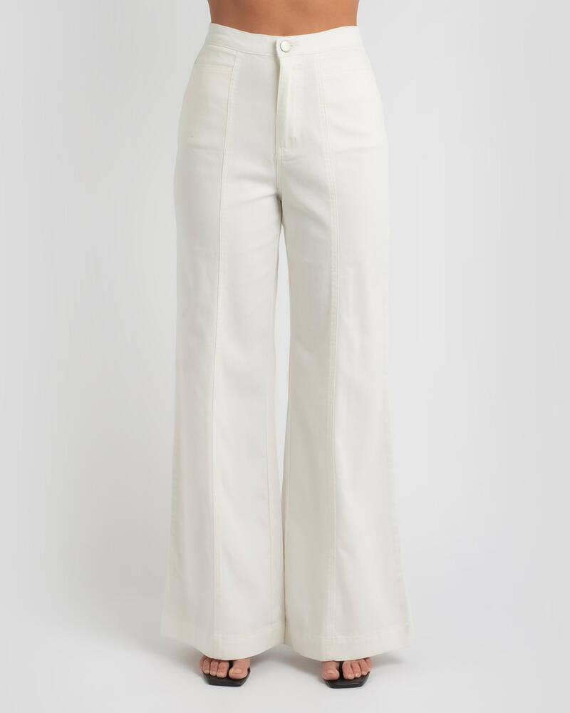 Shop Ava And Ever Hazel Pants In Cream - Fast Shipping & Easy Returns ...
