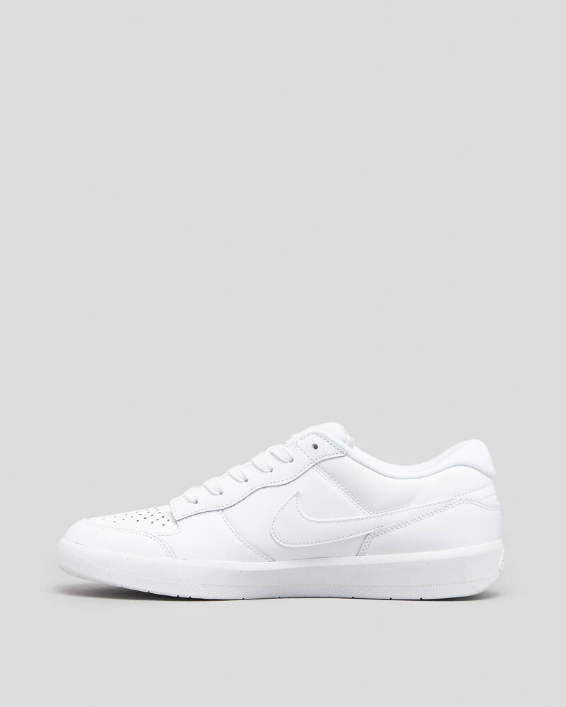 Shop Nike Womens Nike SB Force 58 Premium Leather Shoes In White/white ...