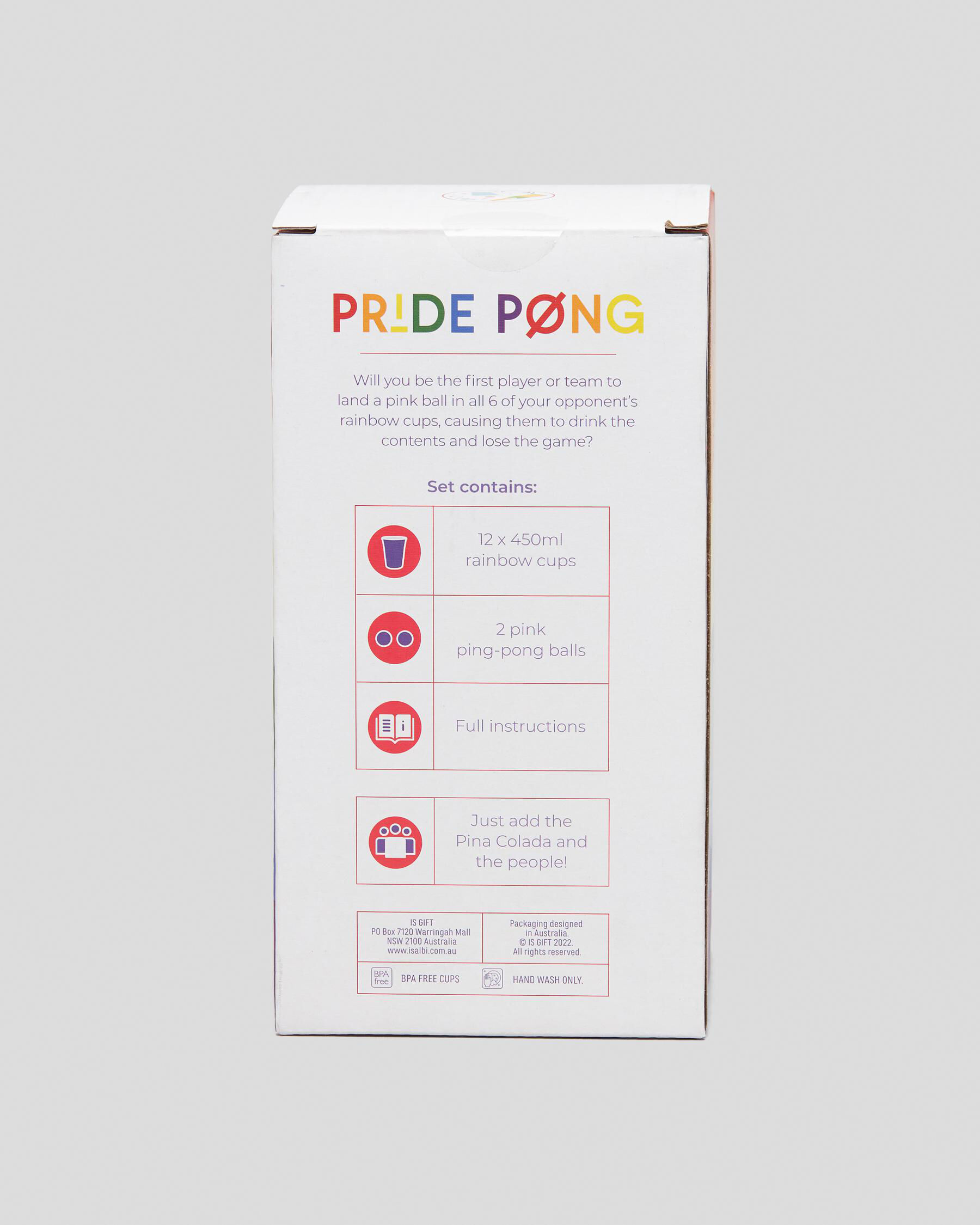 Get It Now Pride Pong Set In Multi - FREE* Shipping & Easy Returns