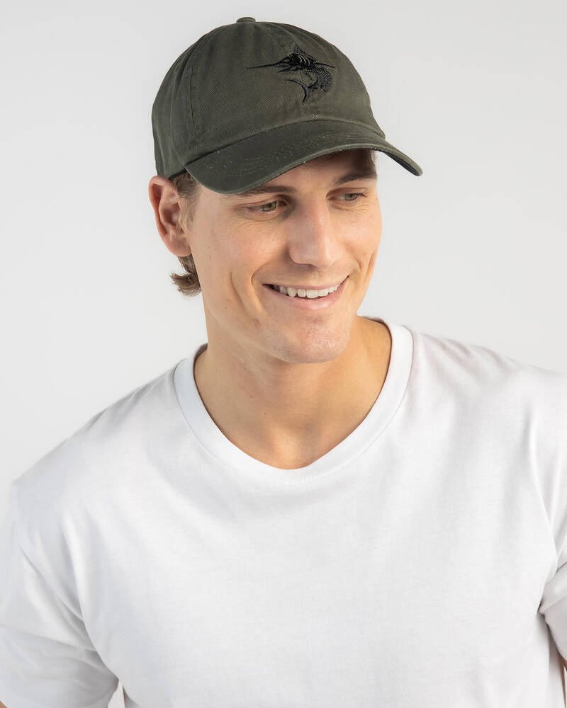 Shop Salty Life Dorsal Relaxed Fit Cap In Olive - Fast Shipping & Easy ...