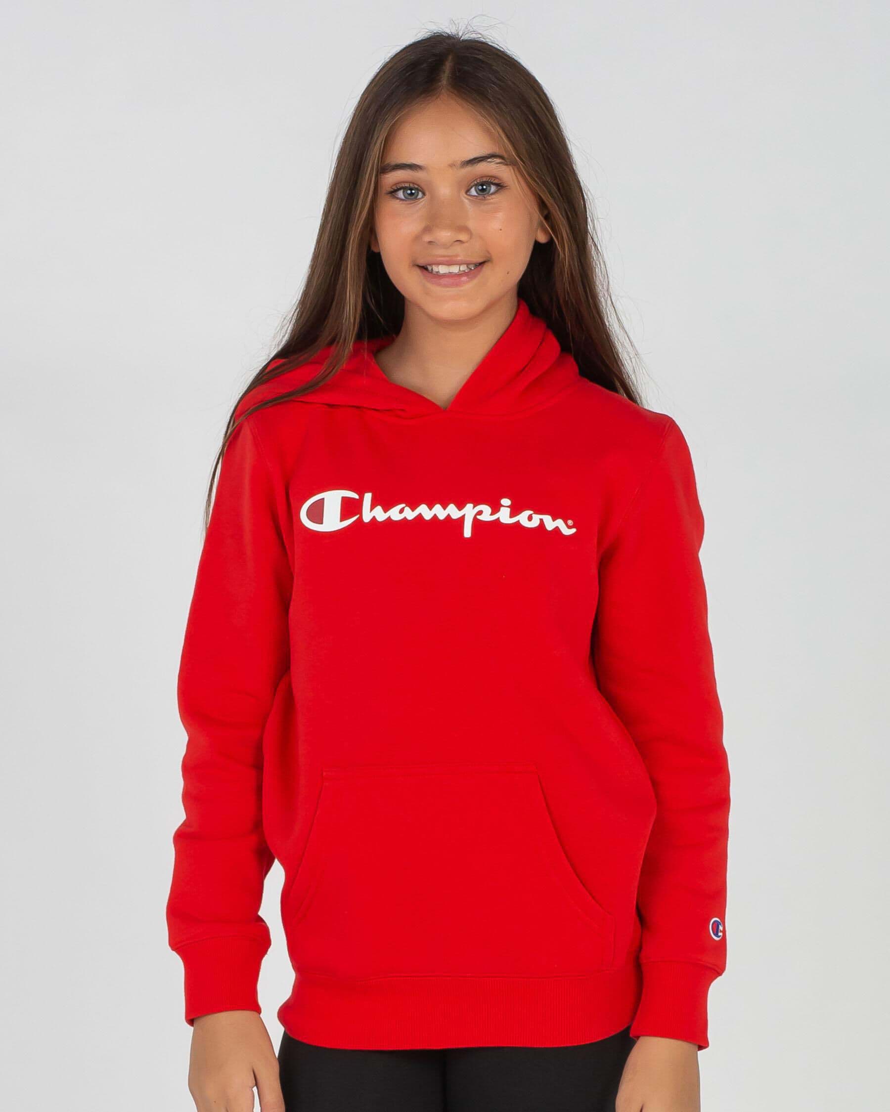 Red champion hoodie cheap girls