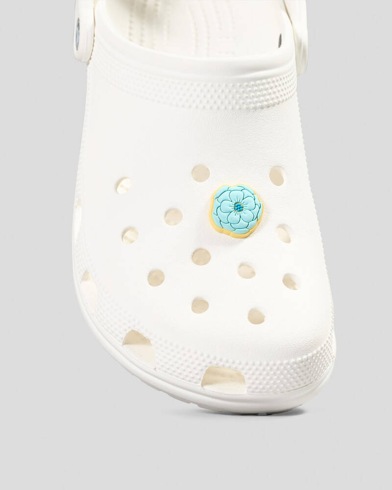 Crocs Blue Blooming Flower Jibbitz for Unisex