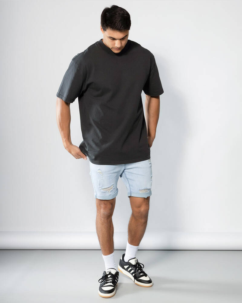 Lucid Trapper Denim Walk Shorts for Mens