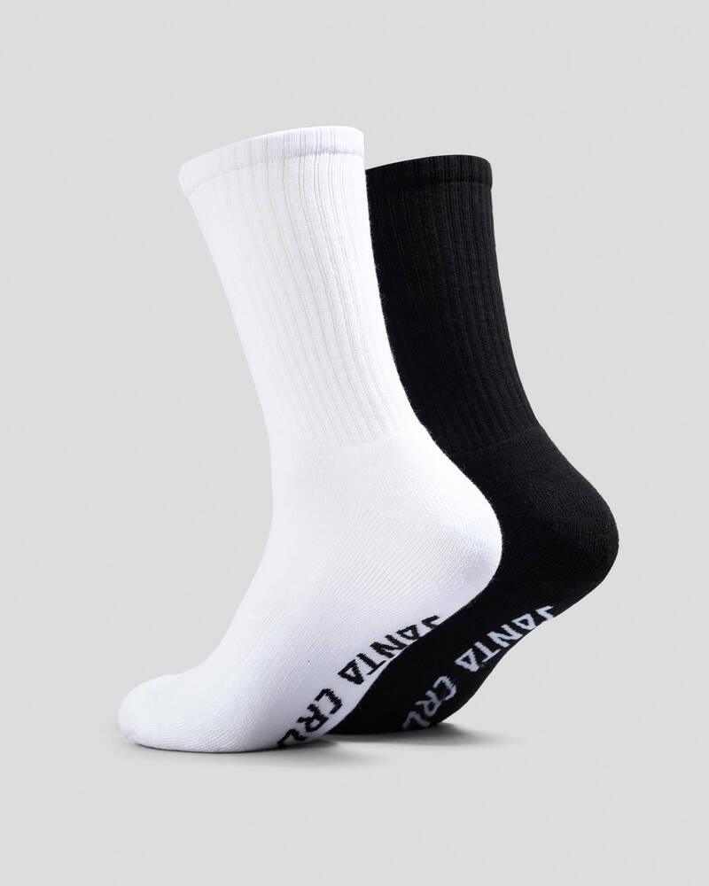 Santa Cruz Screaming Hand Crew Socks 2 Pack for Mens