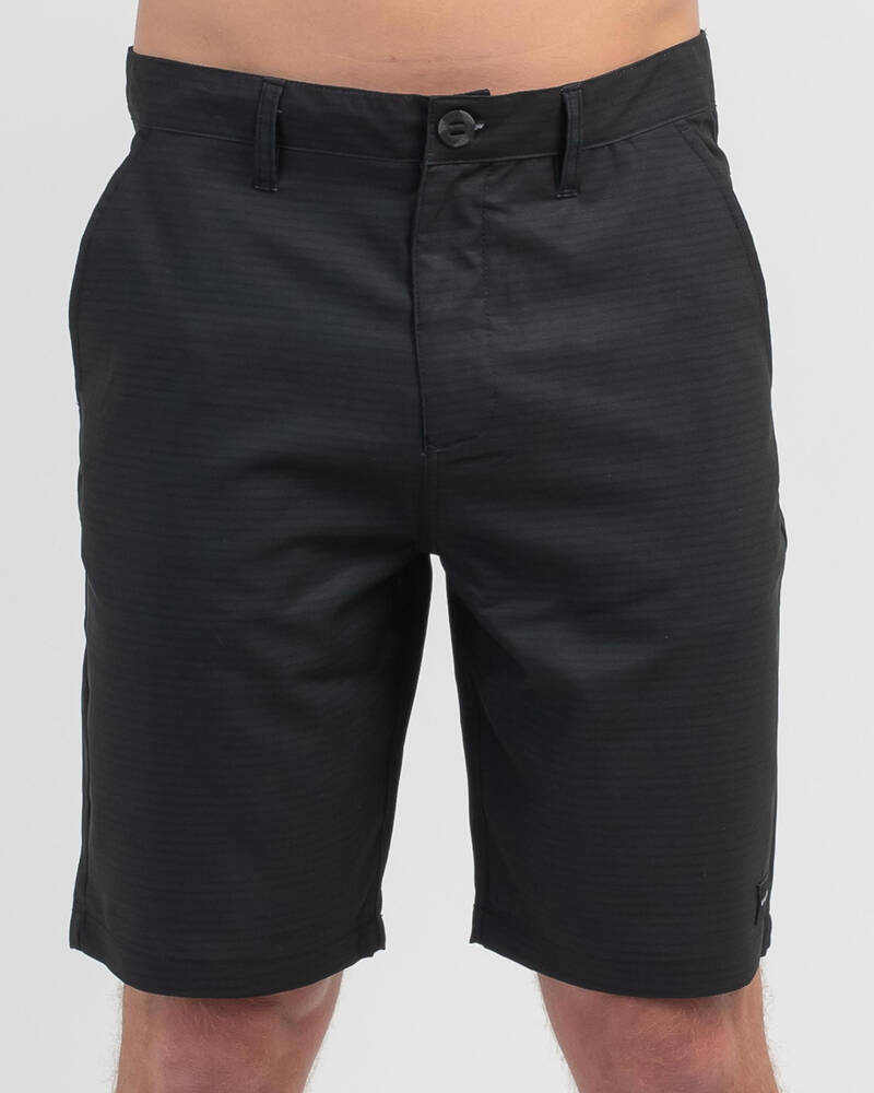 Shop Rip Curl Re-Entry Hybrid Walk Shorts In Black - Fast Shipping ...