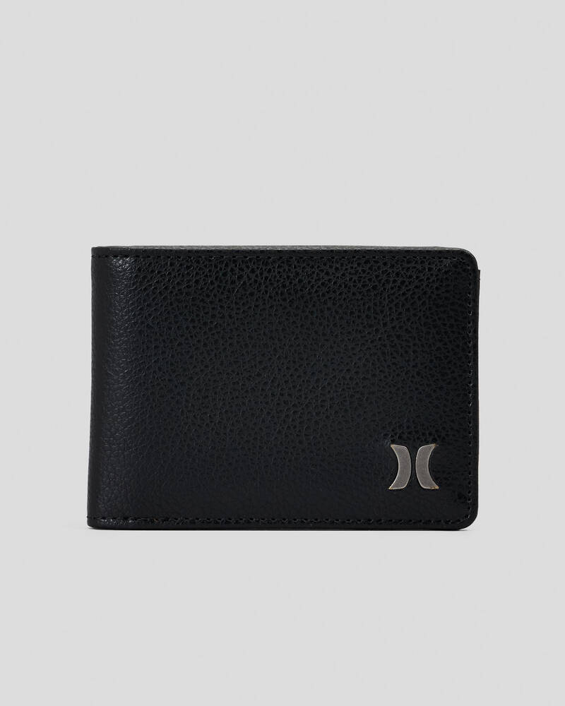 Hurley Icon PU Solid Wallet for Mens