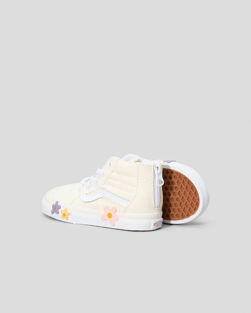 Vans Toddlers' Sk8-Hi Zip Flower Shoes for Womens