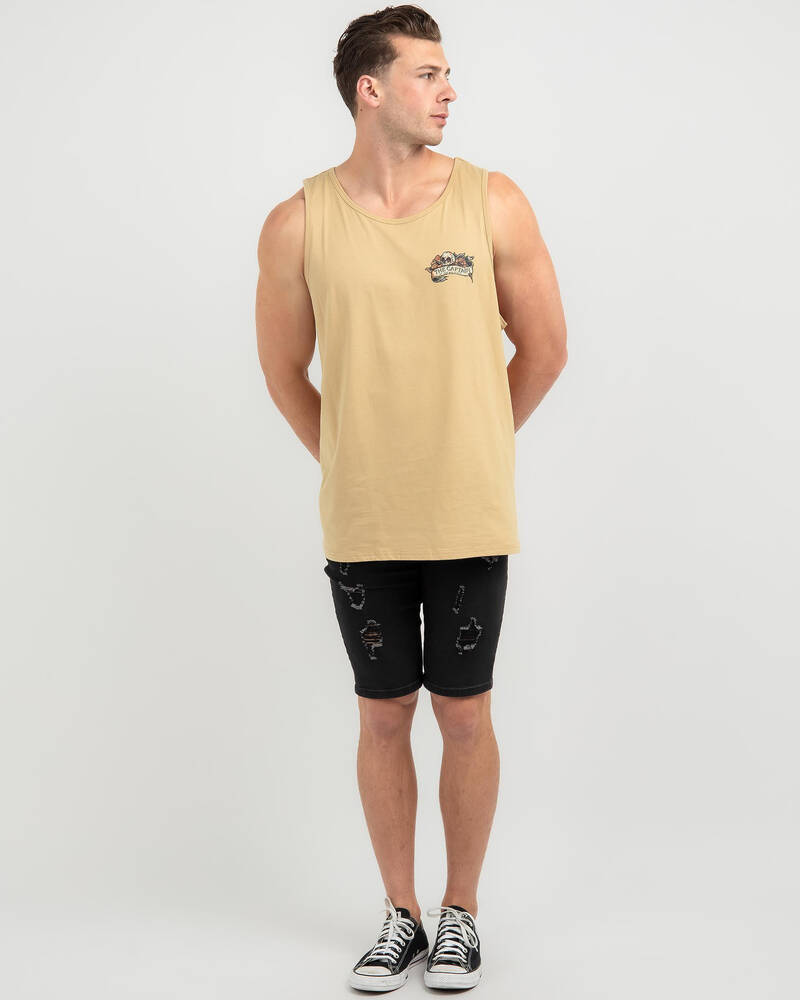 The Mad Hueys Captain Compass Singlet for Mens