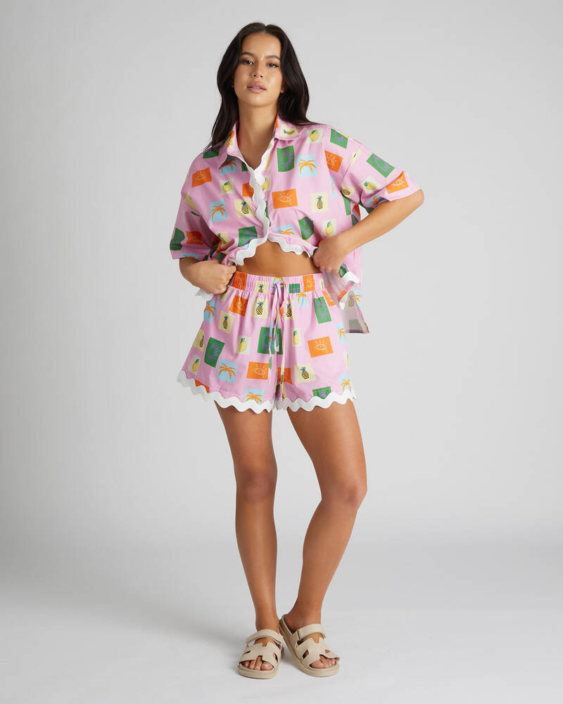 YH & Co Flamingo Shorts for Womens