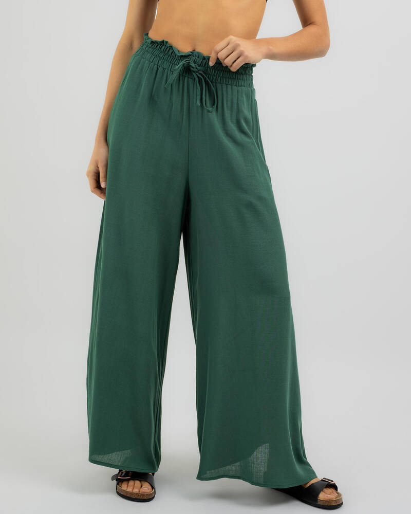 Shop Ava And Ever Coco Beach Pants In Green - Fast Shipping & Easy ...