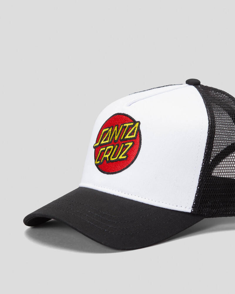 Santa Cruz Boys' Classic Dot Trucker Cap for Mens