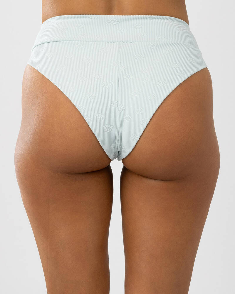 RVCA Maisey High Rise Cheeky Bikini Bottom for Womens