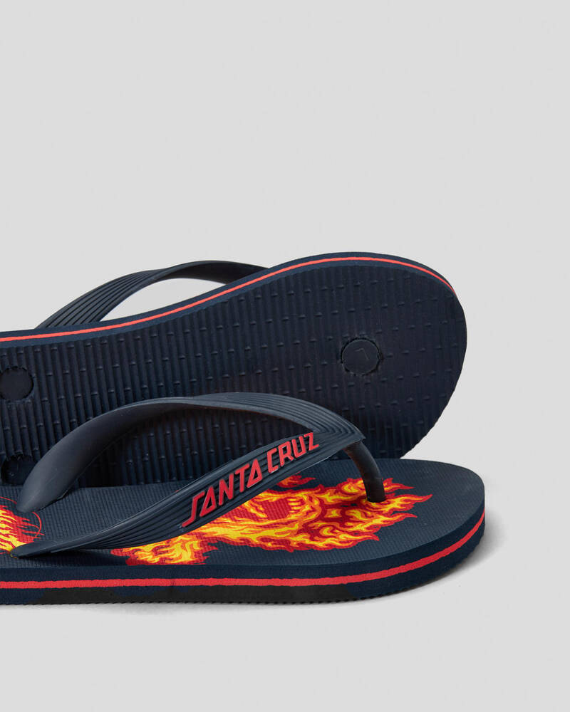 Santa Cruz Boys' Flamed Not A Dot Thongs for Mens