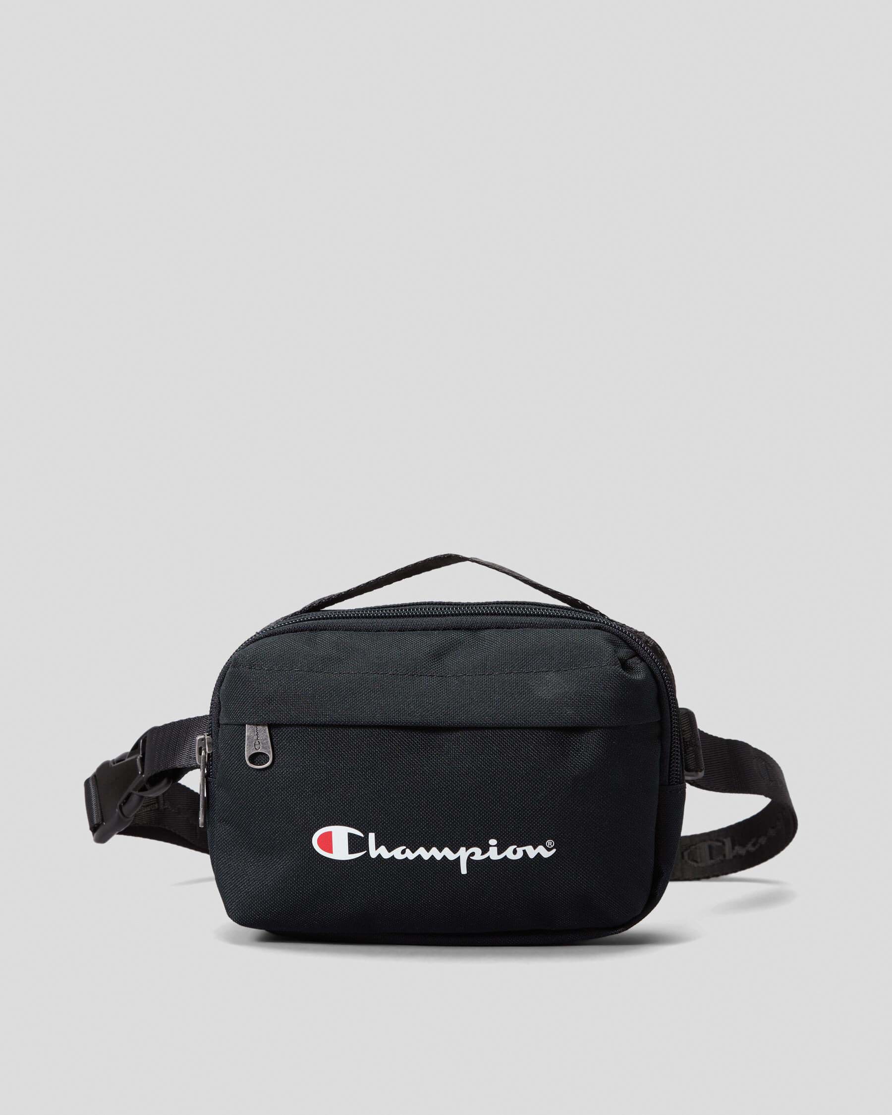 Black champion waist online bag