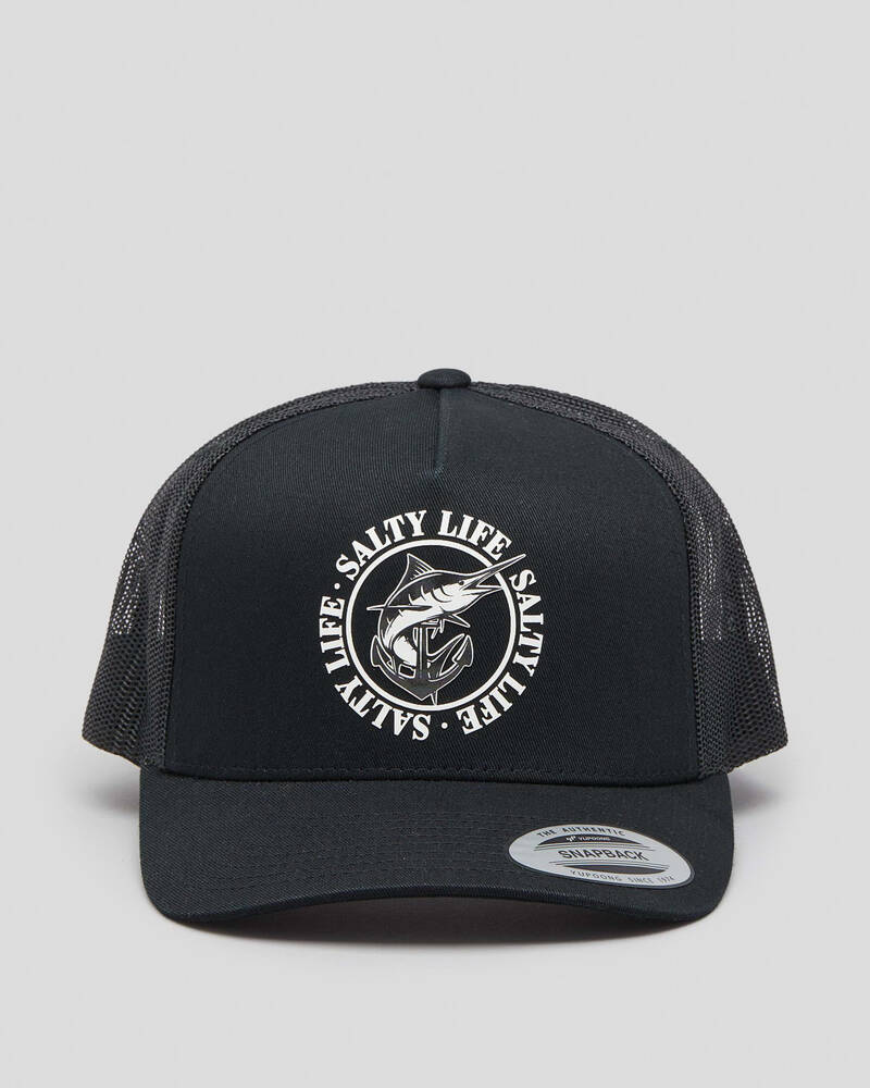 Salty Life Once Bitten Snapback Trucker Cap for Mens