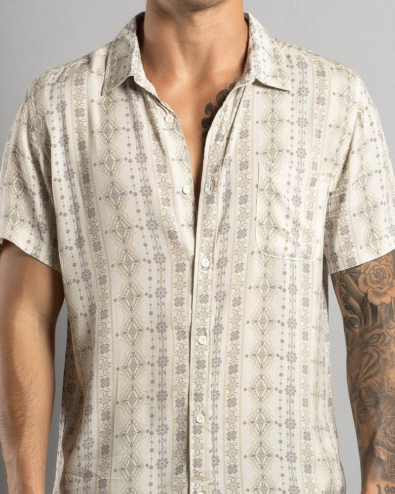 Lucid Linear Short Sleeve Shirt for Mens