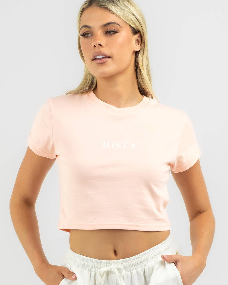 Rusty Signature Baby Tee for Womens