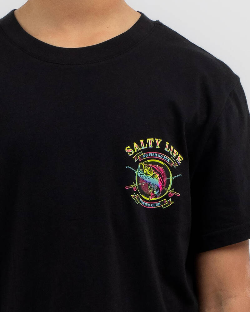 Salty Life Boys' Fishing Club T-Shirt for Mens