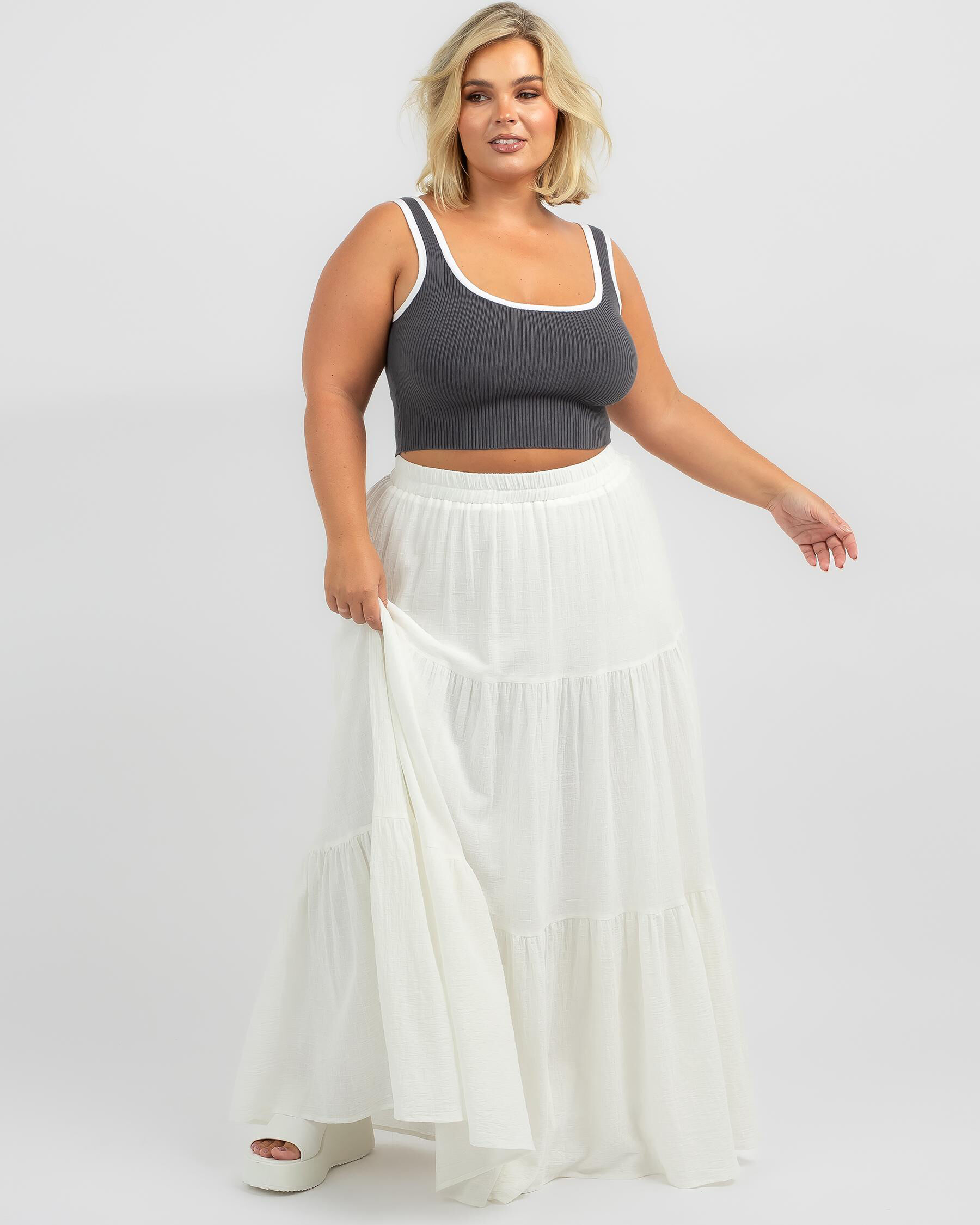 White maxi hotsell skirt xxl