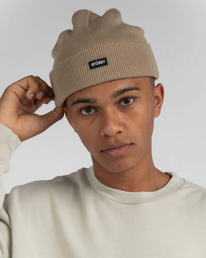 Stussy Logo Badge Cuff Beanie for Mens