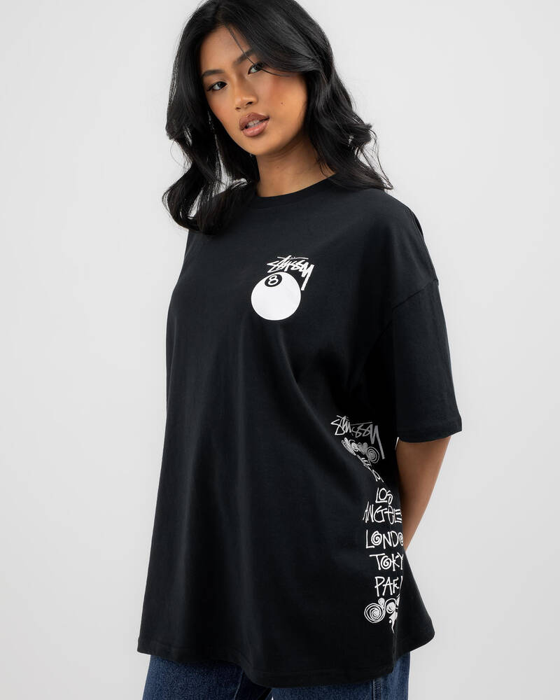 Stussy Test Strike Relaxed T-Shirt for Womens