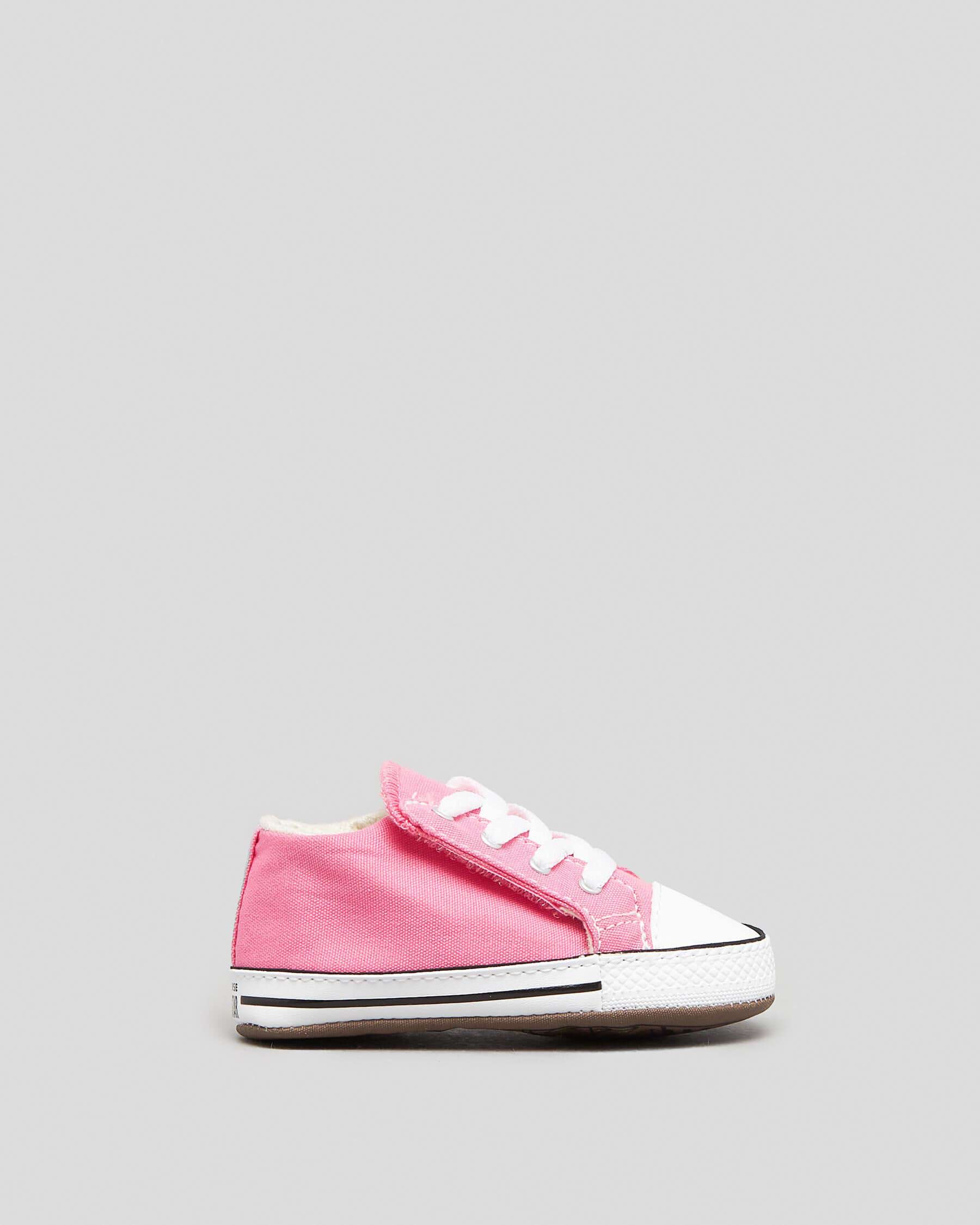 Pink converse crib outlet shoes