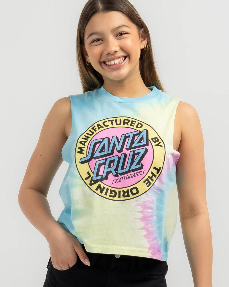 Santa Cruz Girls' MFG Dot Front Tank Top for Womens