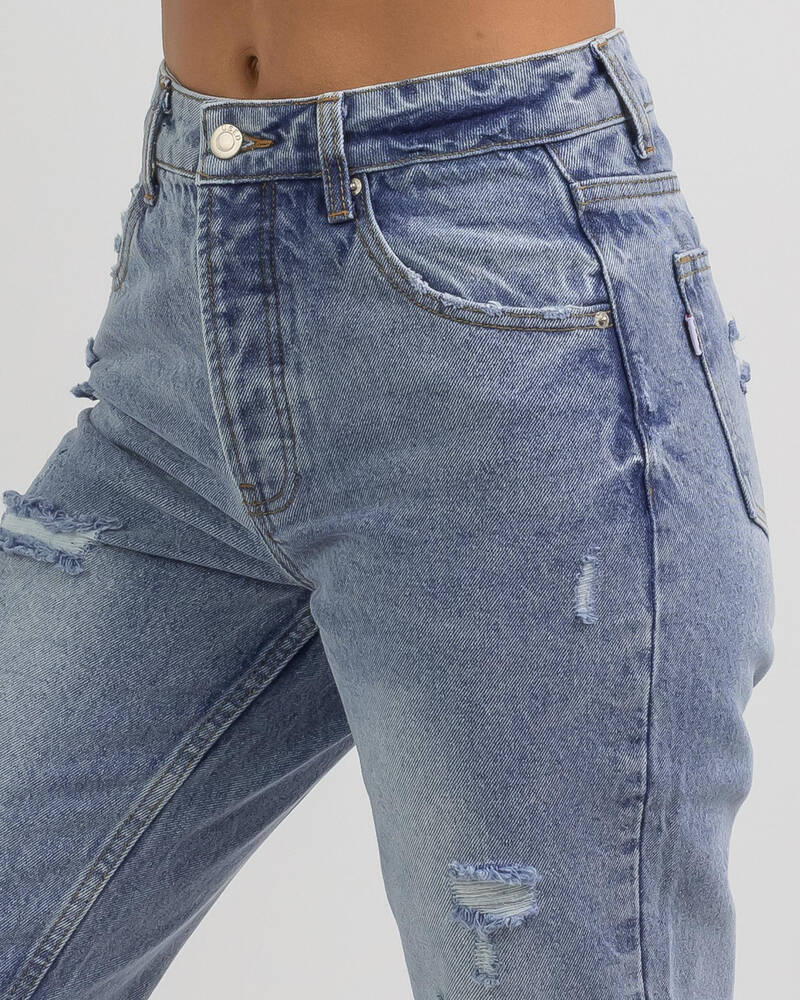 Shop Used Millie Jeans In Mid Blue - Fast Shipping & Easy Returns ...