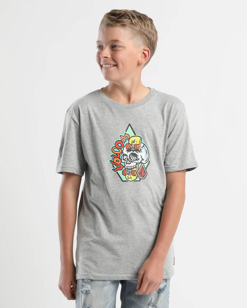 Volcom Boys' Skullskate T-Shirt for Mens