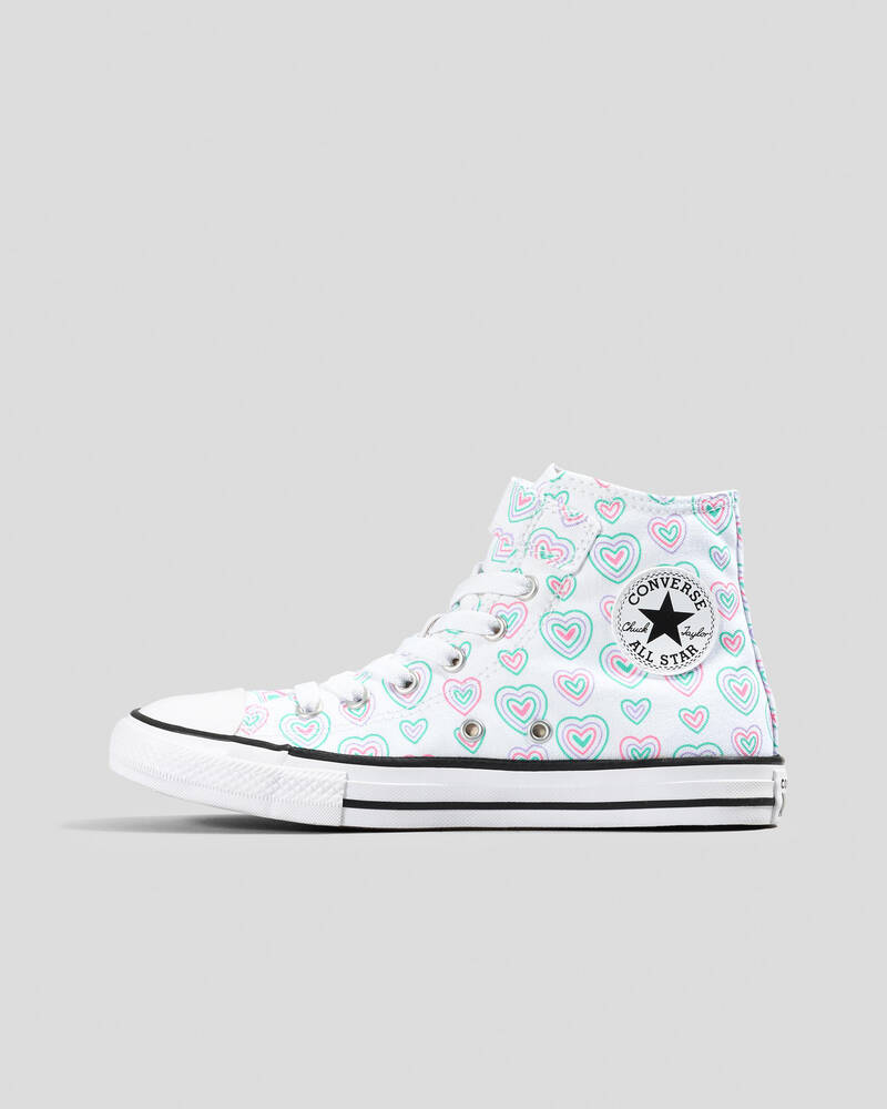 Converse Girls' Chuck Taylor All Star Hearts Easy On Shoes for Womens