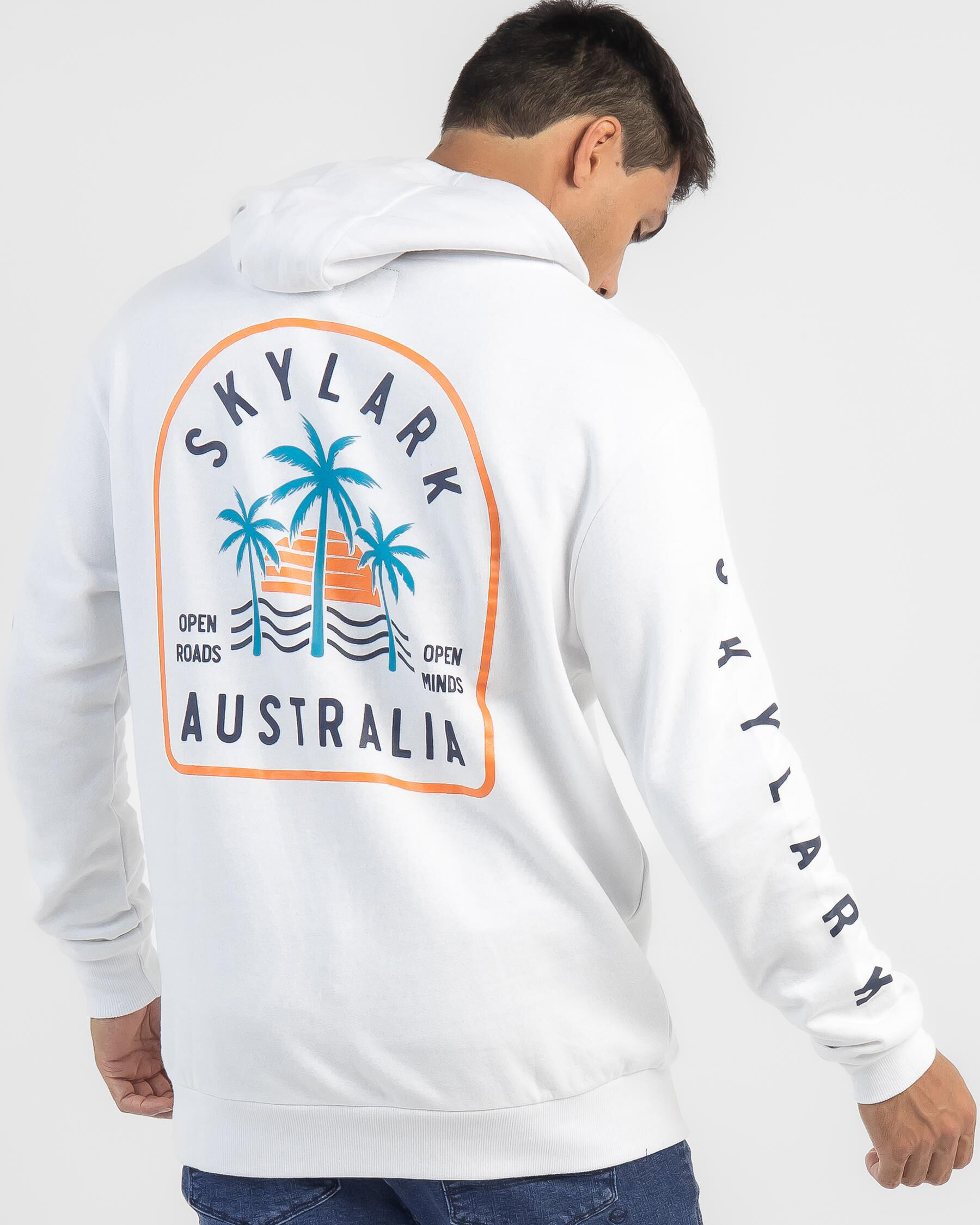 Skylark Mission Hoodie In White FREE Shipping Easy Returns