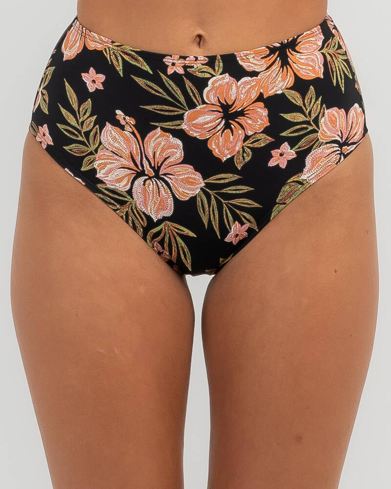 Billabong Hooked On Tropics High Waisted Retro Bikini Bottom for Womens