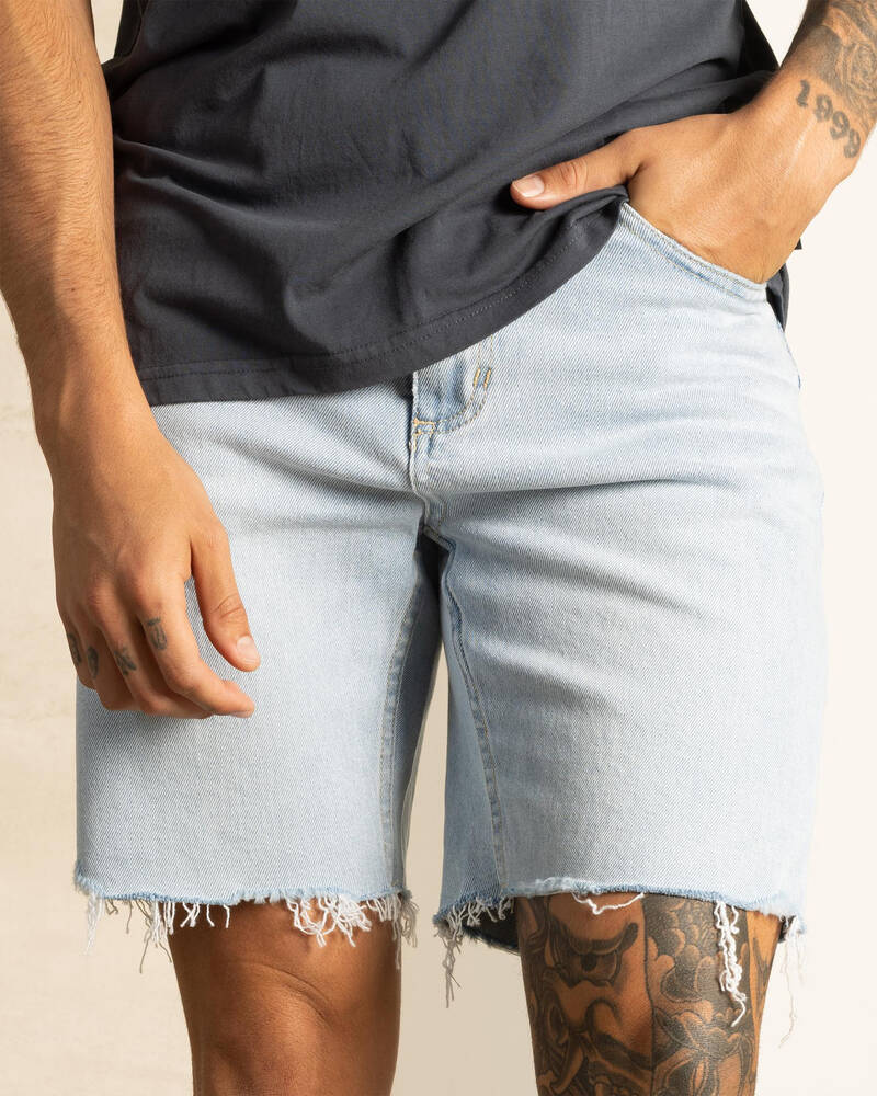 Thrills Bones Denim Shorts for Mens