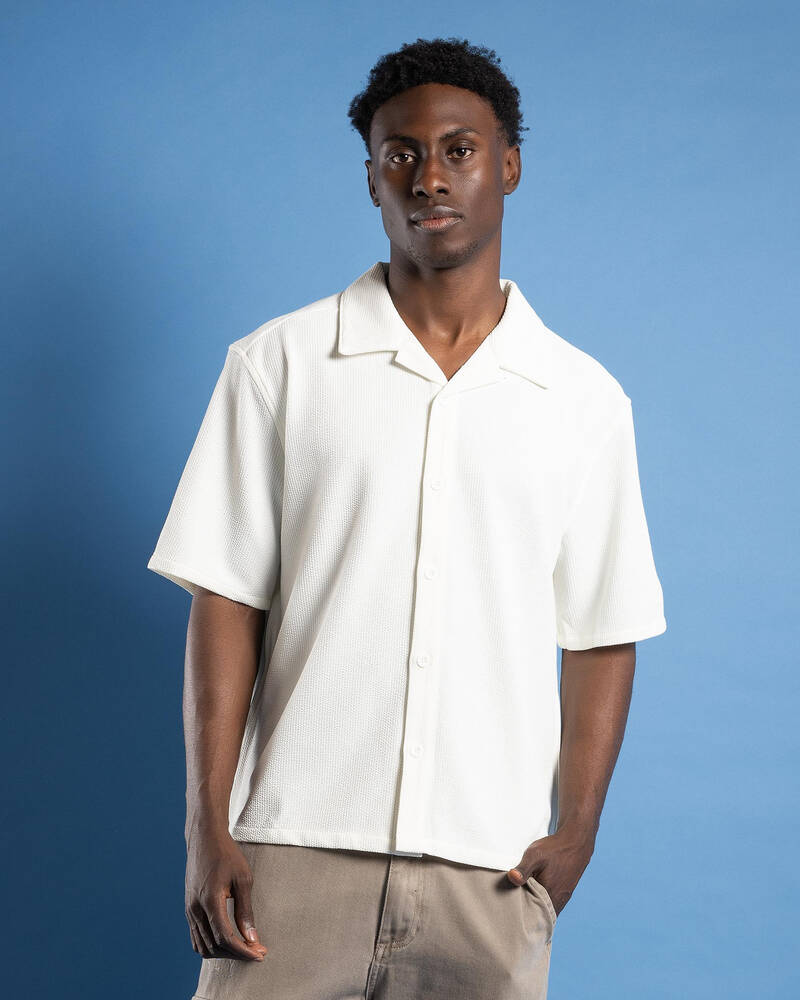 Amalfi Box Cropped Resort Short Sleeve Shirt