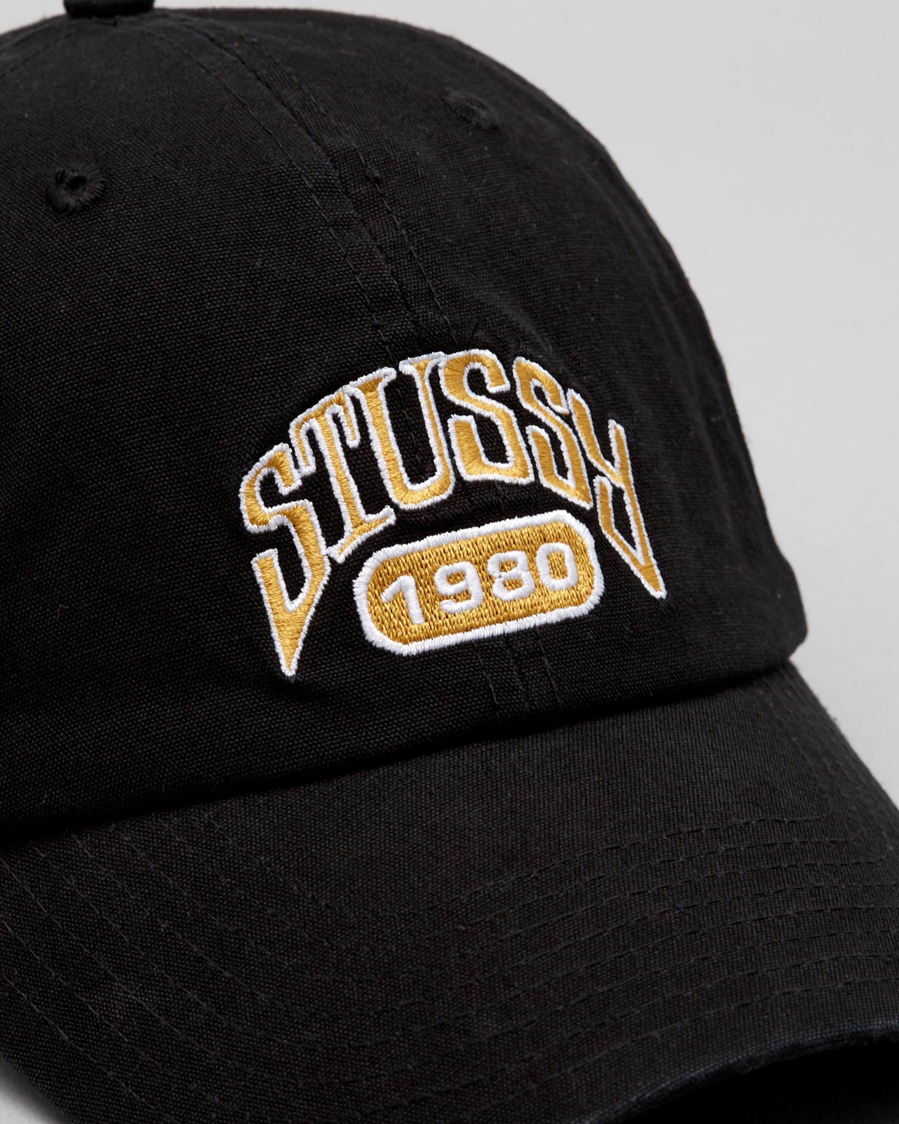 Stussy 1980 Low Pro Cap In Black - FREE* Shipping & Easy Returns