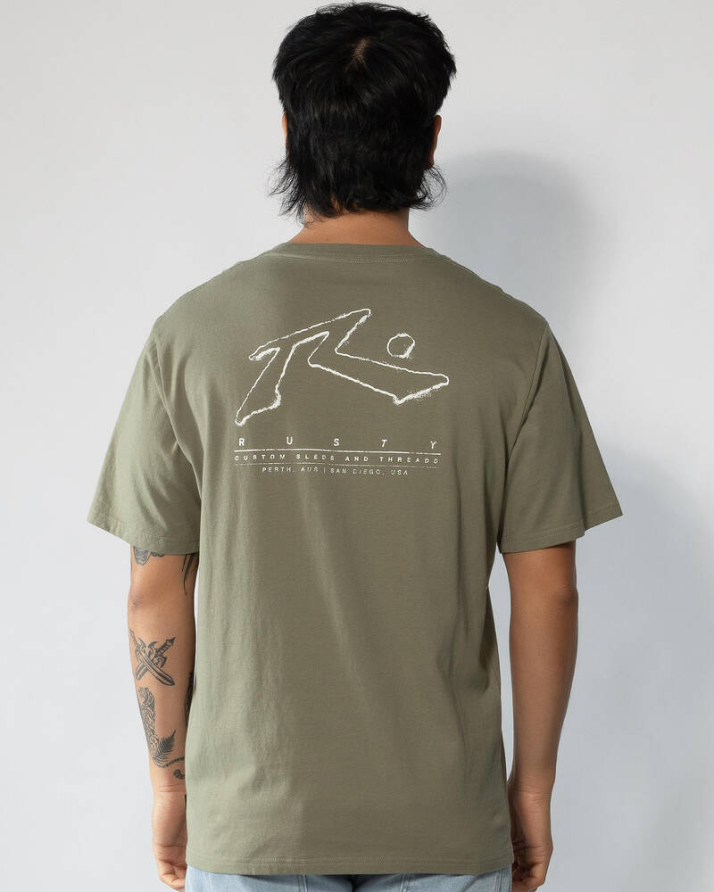Rusty Sleds And Threads T-Shirt for Mens