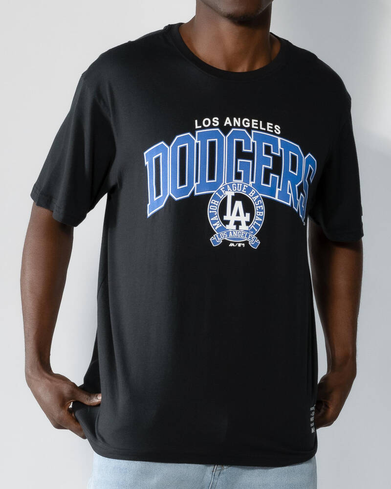 Majestic LA Dodgers Logo Arch T-Shirt for Mens