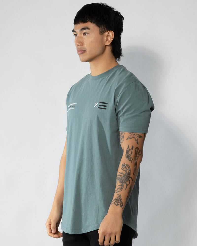 Nena & Pasadena Nave Dual Curved T-Shirt for Mens