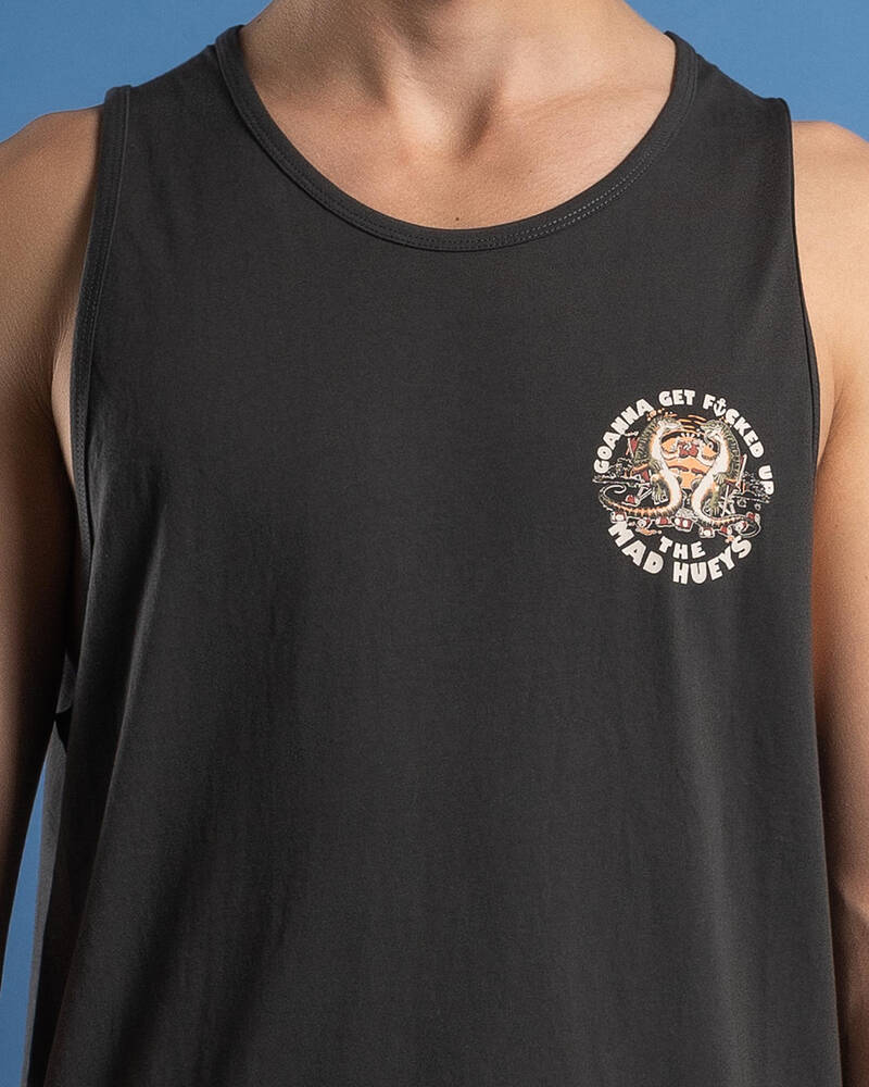 The Mad Hueys Goanna Get Fkd Up Singlet Tank for Mens