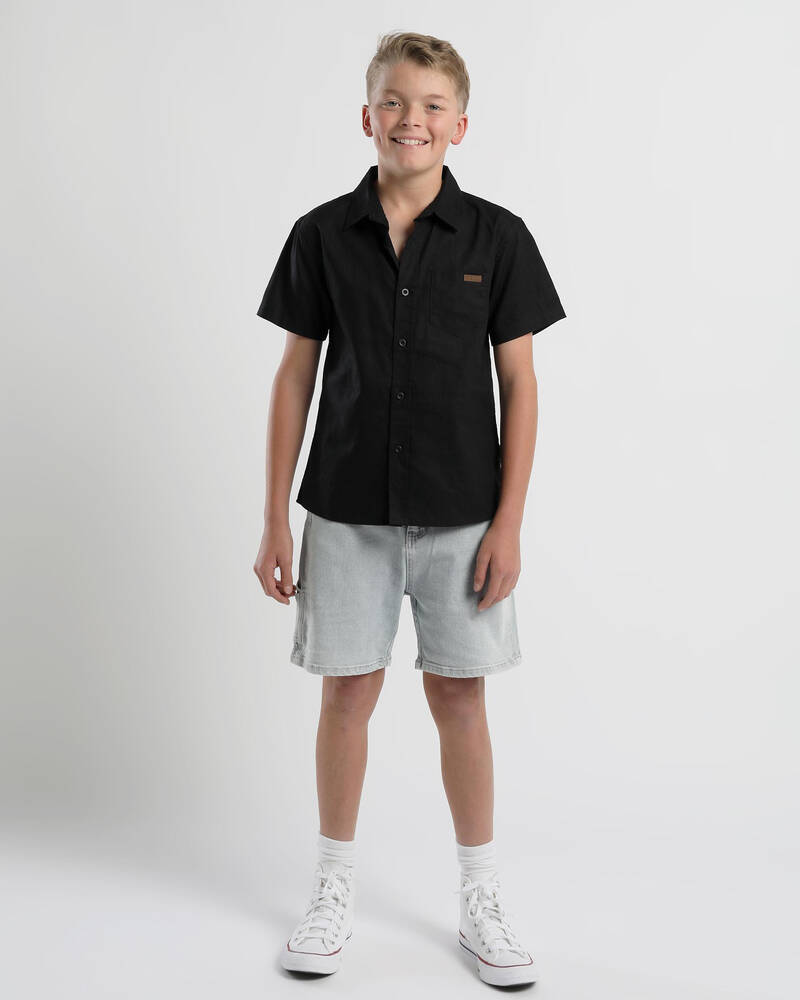 Skylark Boys' Hemp Short Sleeve Shirt for Mens