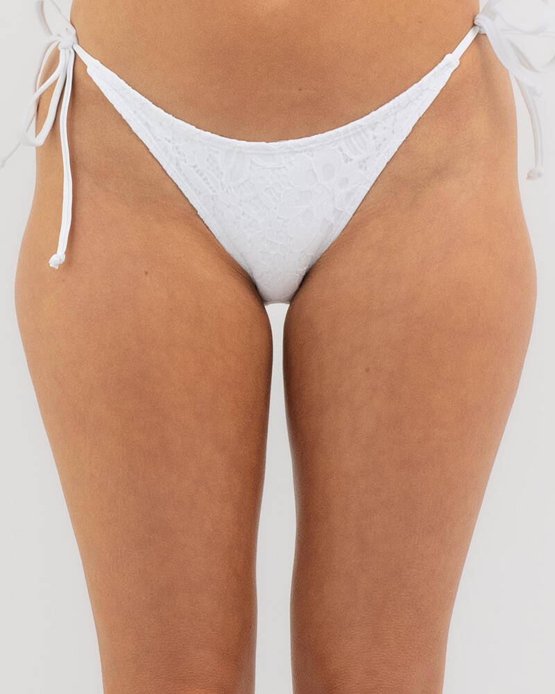 Kaiami Chantilly Lace Tie Bikini Bottom for Womens