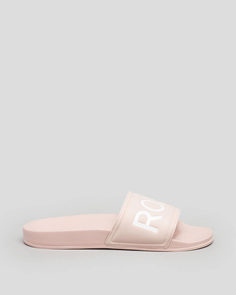 Shop Roxy Slippy Slide Sandals In Lt Peach - Fast Shipping & Easy ...