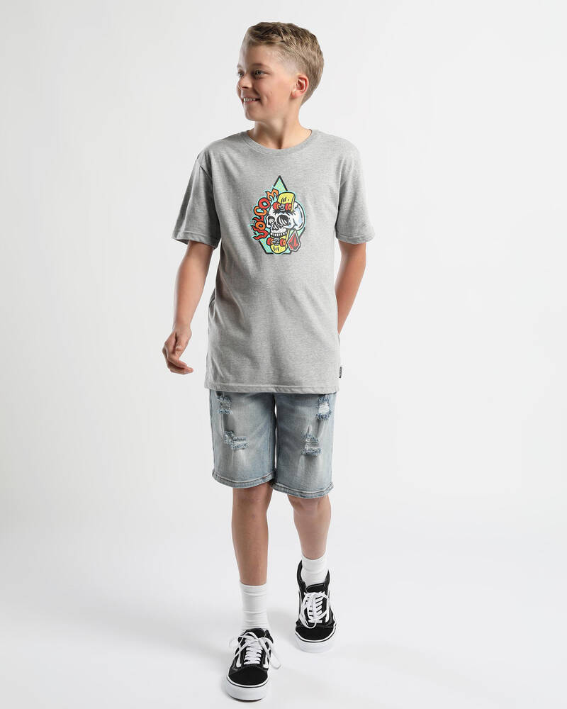 Volcom Boys' Skullskate T-Shirt for Mens