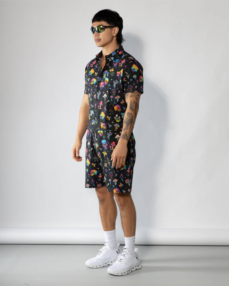 Lucid Mushroom Universe Romper for Mens