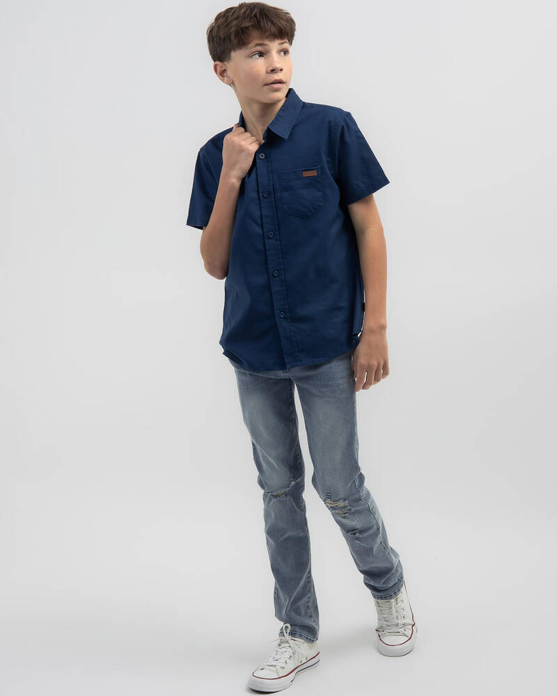 Skylark Boys' Hemp Short Sleeve Shirt for Mens